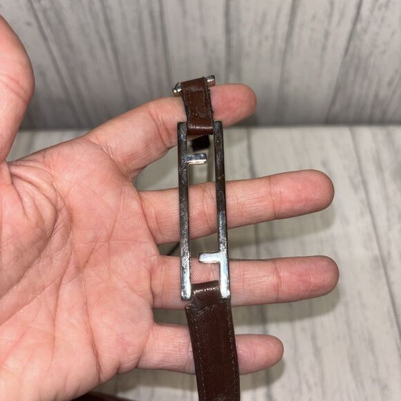 Womens Soft Brown Leather Fendi Shoulder Bag - Picture 4 of 9